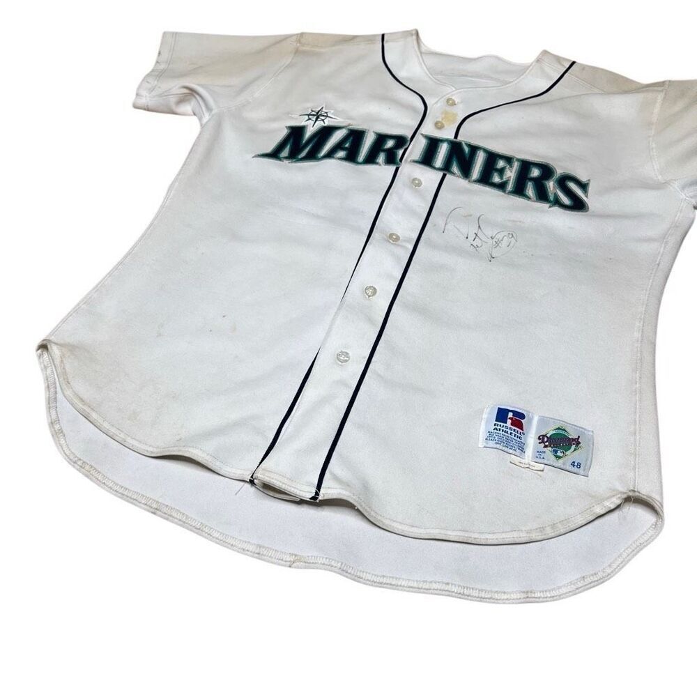 Vintage 90s Seattle Mariners Ducey Autographed Signed Jersey - Picture 2 of 11